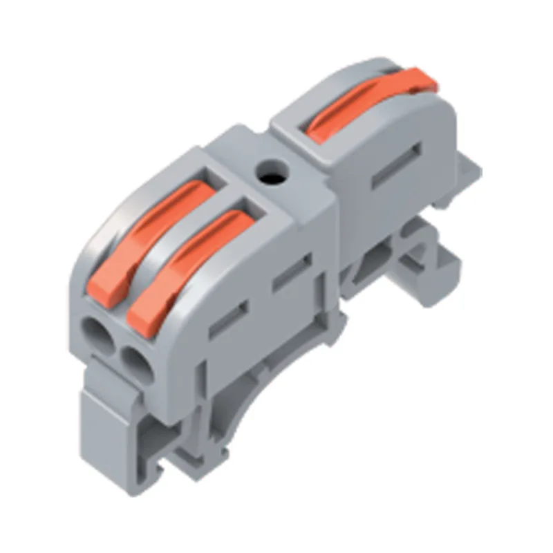 T-typ One-In Multi-Out Din Rail Splicing Wire Snabbkopplingar